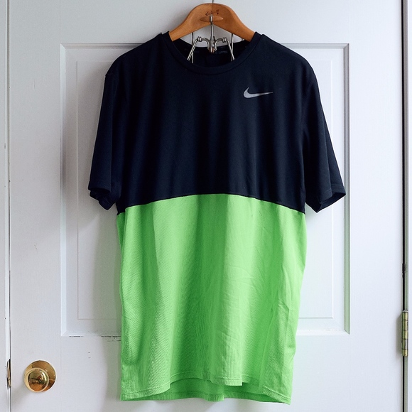 Nike Other - Nike Running Black + Green Dry-Fit